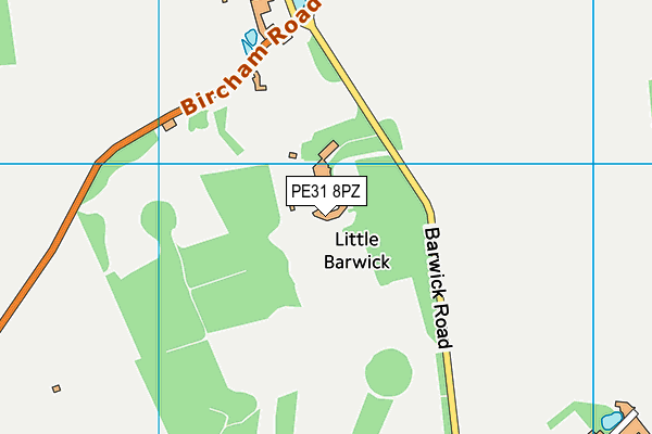 PE31 8PZ map - OS VectorMap District (Ordnance Survey)