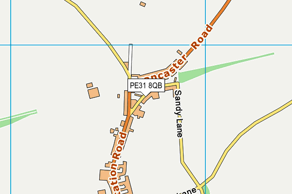 PE31 8QB map - OS VectorMap District (Ordnance Survey)