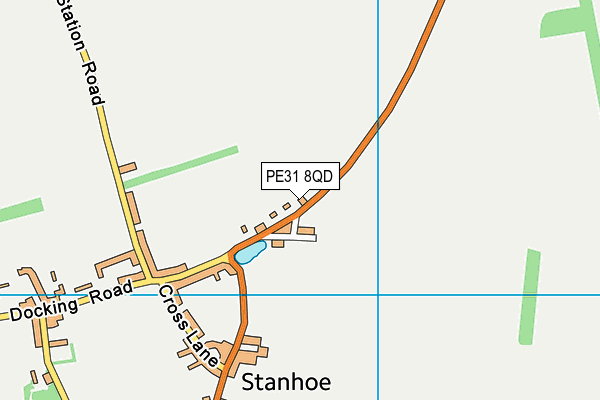 PE31 8QD map - OS VectorMap District (Ordnance Survey)