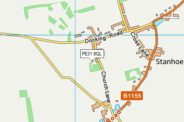 PE31 8QL map - OS VectorMap District (Ordnance Survey)