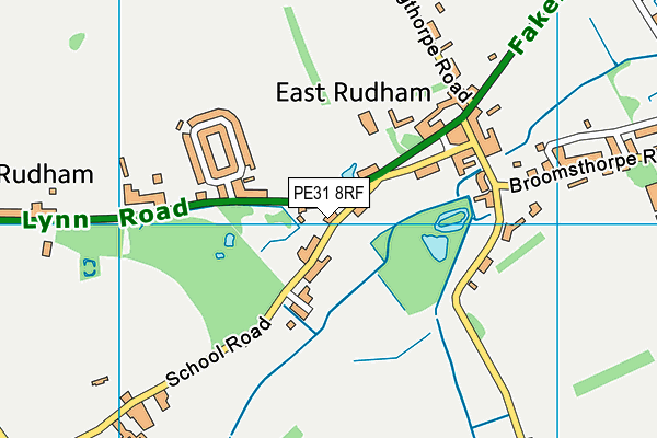 Rudham CofE Primary Academy map (PE31 8RF) - OS VectorMap District (Ordnance Survey)