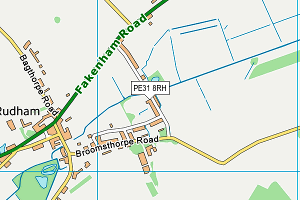 PE31 8RH map - OS VectorMap District (Ordnance Survey)