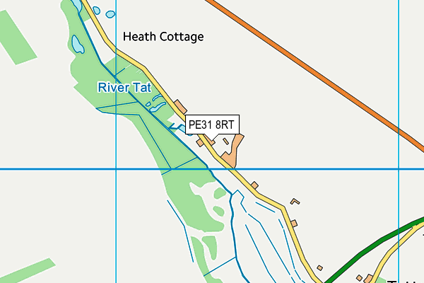 PE31 8RT map - OS VectorMap District (Ordnance Survey)