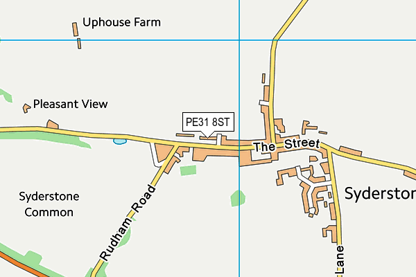PE31 8ST map - OS VectorMap District (Ordnance Survey)