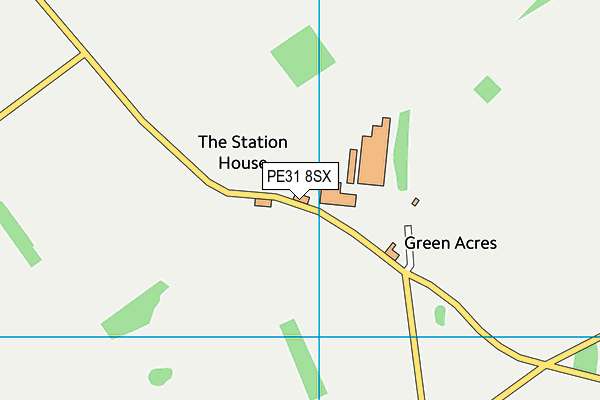 PE31 8SX map - OS VectorMap District (Ordnance Survey)