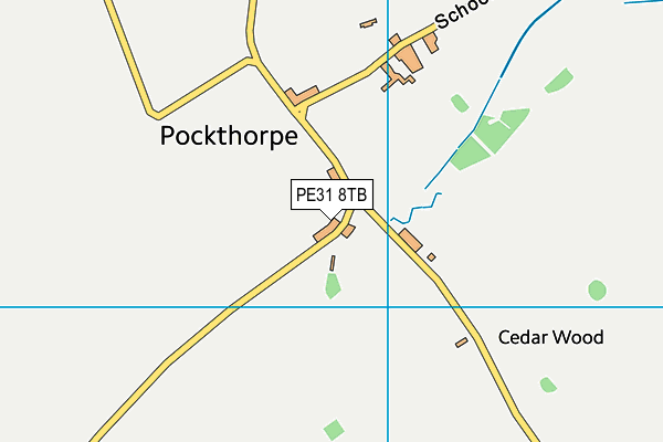 PE31 8TB map - OS VectorMap District (Ordnance Survey)