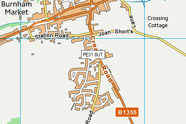 PE31 8UT map - OS VectorMap District (Ordnance Survey)