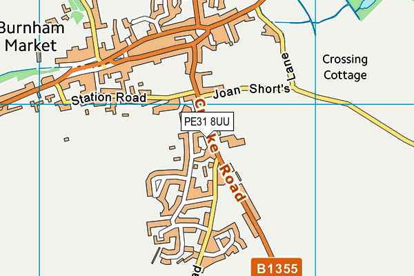 PE31 8UU map - OS VectorMap District (Ordnance Survey)