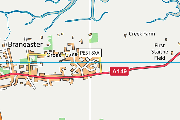 PE31 8XA map - OS VectorMap District (Ordnance Survey)