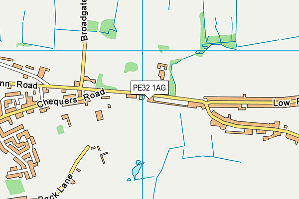 PE32 1AG map - OS VectorMap District (Ordnance Survey)