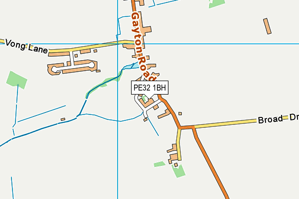 PE32 1BH map - OS VectorMap District (Ordnance Survey)