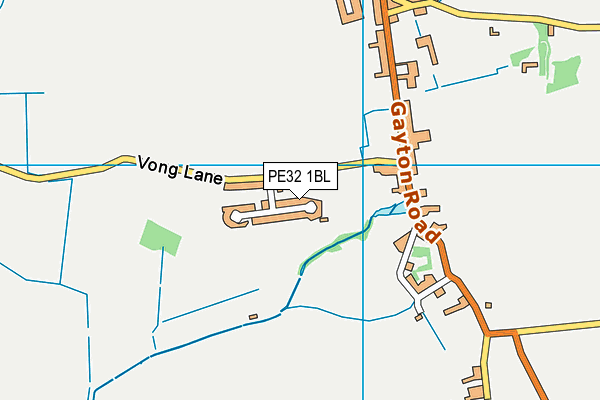 PE32 1BL map - OS VectorMap District (Ordnance Survey)