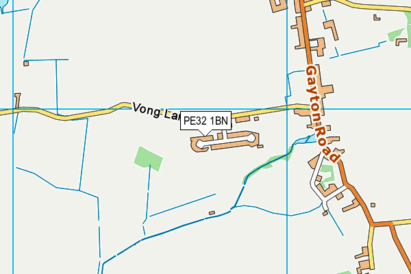 PE32 1BN map - OS VectorMap District (Ordnance Survey)