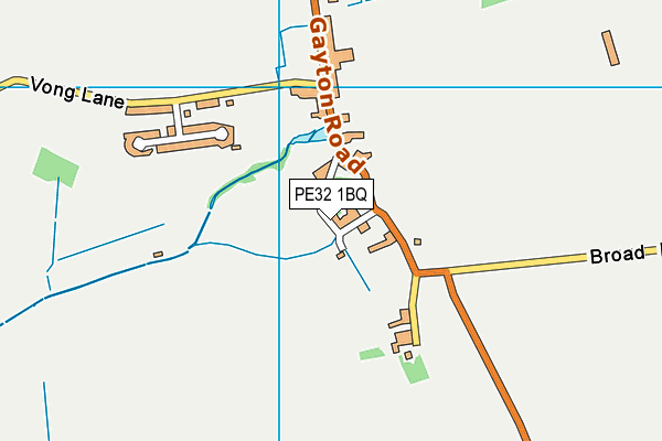 Hudson Fen Community Centre (Closed) map (PE32 1BQ) - OS VectorMap District (Ordnance Survey)