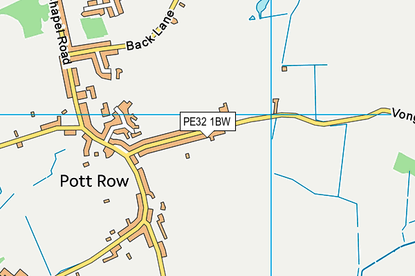 PE32 1BW map - OS VectorMap District (Ordnance Survey)