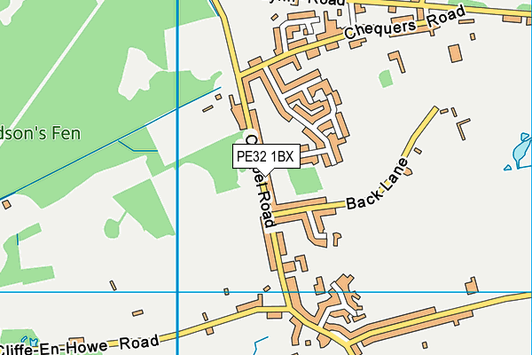 PE32 1BX map - OS VectorMap District (Ordnance Survey)