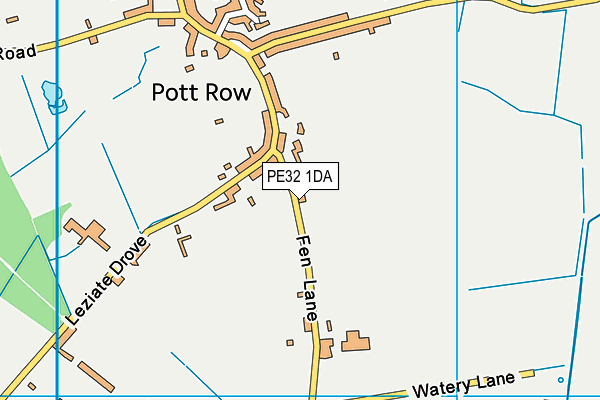 PE32 1DA map - OS VectorMap District (Ordnance Survey)