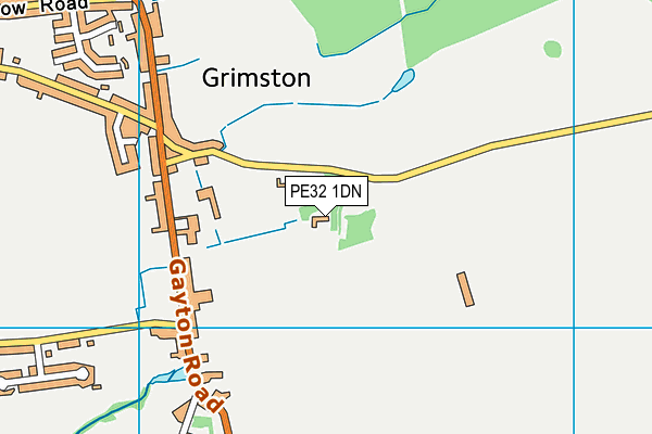 PE32 1DN map - OS VectorMap District (Ordnance Survey)