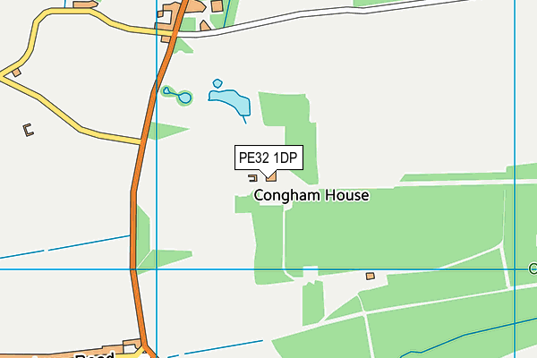 PE32 1DP map - OS VectorMap District (Ordnance Survey)