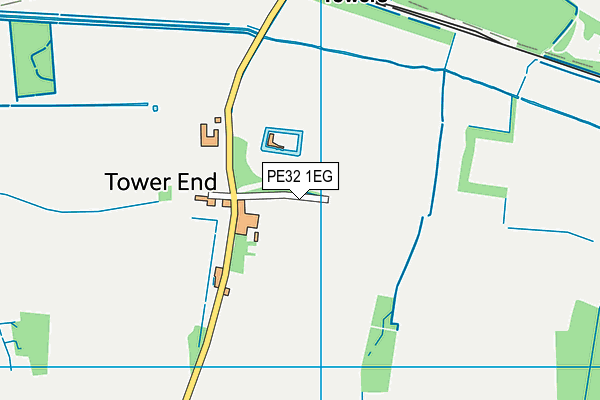 PE32 1EG map - OS VectorMap District (Ordnance Survey)