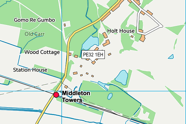 PE32 1EH map - OS VectorMap District (Ordnance Survey)