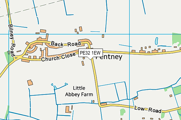 PE32 1EW map - OS VectorMap District (Ordnance Survey)