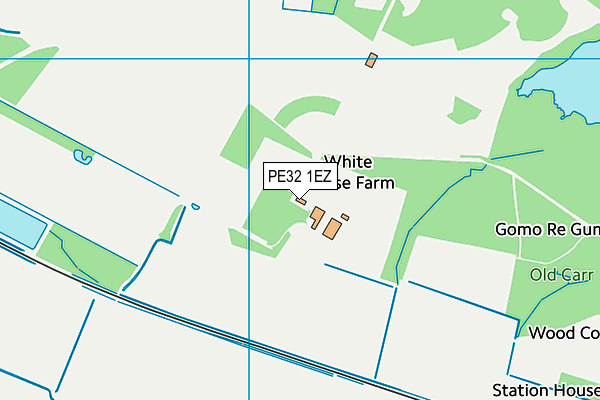 PE32 1EZ map - OS VectorMap District (Ordnance Survey)