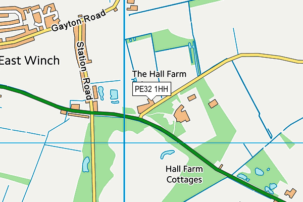 PE32 1HH map - OS VectorMap District (Ordnance Survey)