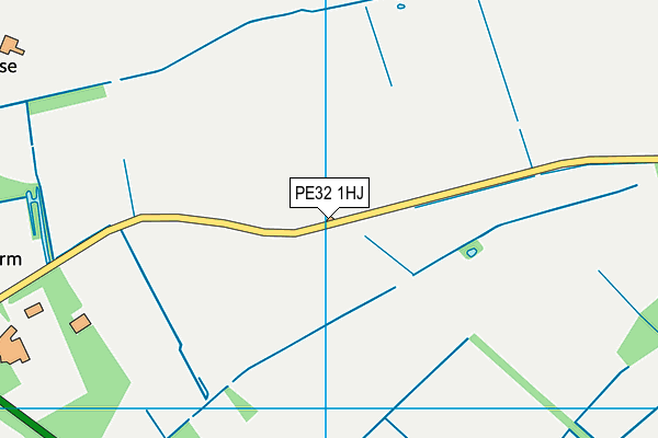PE32 1HJ map - OS VectorMap District (Ordnance Survey)