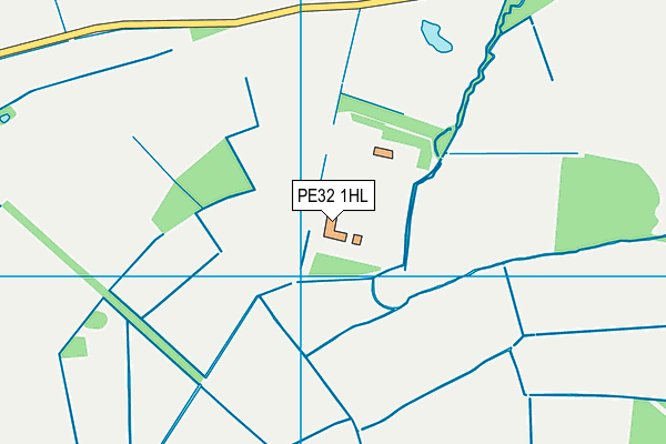 PE32 1HL map - OS VectorMap District (Ordnance Survey)