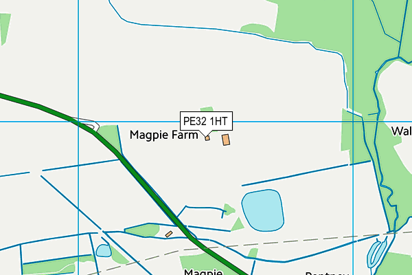 PE32 1HT map - OS VectorMap District (Ordnance Survey)