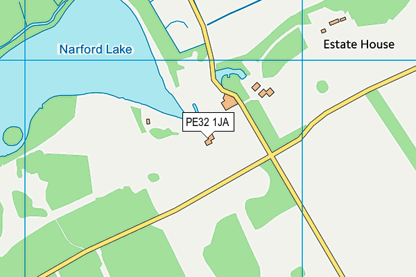 PE32 1JA map - OS VectorMap District (Ordnance Survey)