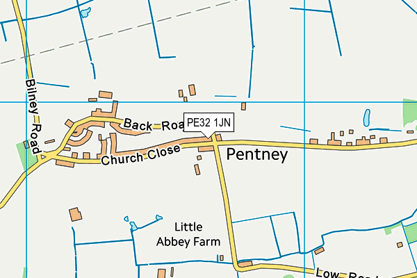 PE32 1JN map - OS VectorMap District (Ordnance Survey)