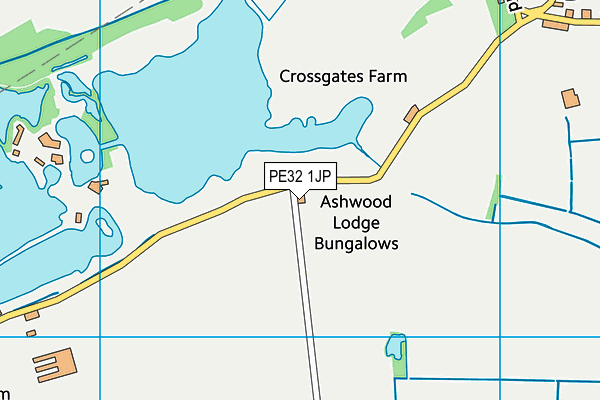 PE32 1JP map - OS VectorMap District (Ordnance Survey)