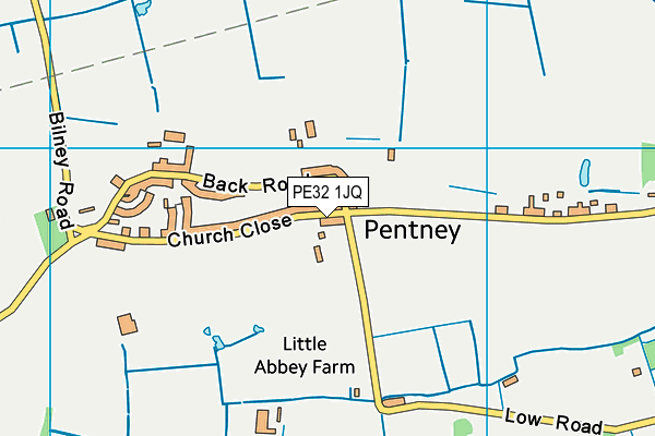 PE32 1JQ map - OS VectorMap District (Ordnance Survey)