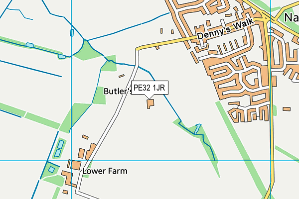 PE32 1JR map - OS VectorMap District (Ordnance Survey)