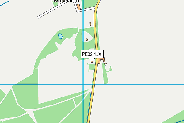 PE32 1JX map - OS VectorMap District (Ordnance Survey)