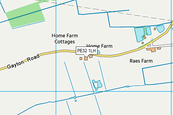 PE32 1LH map - OS VectorMap District (Ordnance Survey)