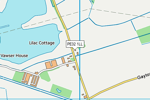 PE32 1LL map - OS VectorMap District (Ordnance Survey)