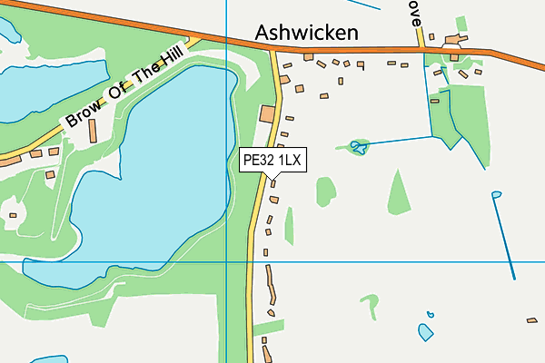 PE32 1LX map - OS VectorMap District (Ordnance Survey)