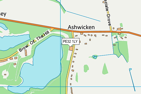 Ashwicken Church of England Voluntary Aided Primary School map (PE32 1LY) - OS VectorMap District (Ordnance Survey)