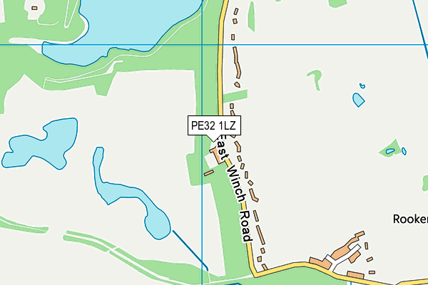 PE32 1LZ map - OS VectorMap District (Ordnance Survey)