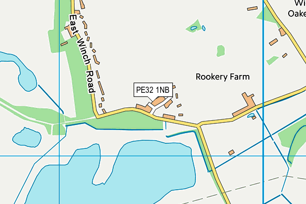 PE32 1NB map - OS VectorMap District (Ordnance Survey)