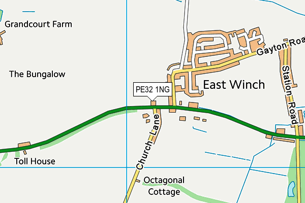 PE32 1NG map - OS VectorMap District (Ordnance Survey)