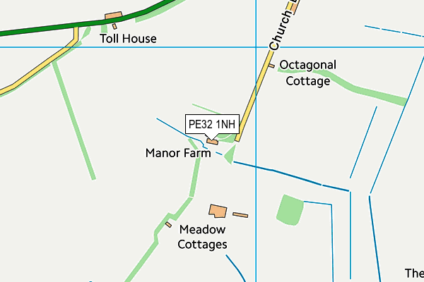 PE32 1NH map - OS VectorMap District (Ordnance Survey)