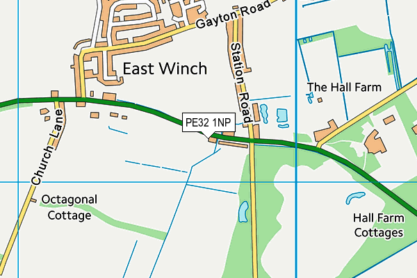 PE32 1NP map - OS VectorMap District (Ordnance Survey)