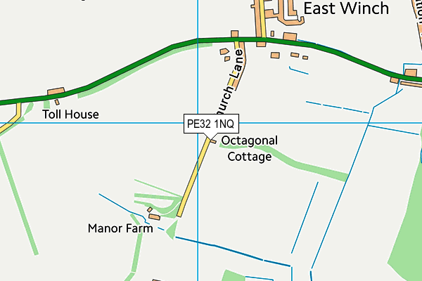 PE32 1NQ map - OS VectorMap District (Ordnance Survey)