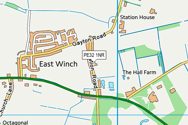 PE32 1NR map - OS VectorMap District (Ordnance Survey)