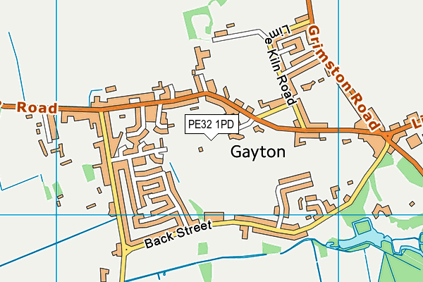 PE32 1PD map - OS VectorMap District (Ordnance Survey)