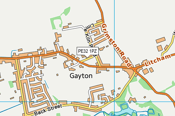 PE32 1PZ map - OS VectorMap District (Ordnance Survey)